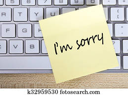 I am Sorry Note