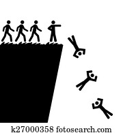 jumping off, jeden, útes