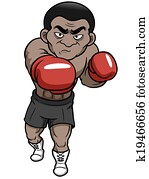 karikatur, boxer karikatur, boxer