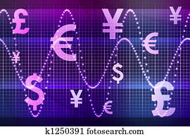 Purple Financial Sector Global Currencies