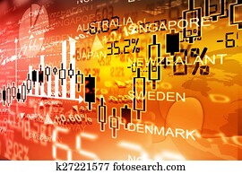 Stock market chart Stock market chart