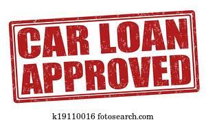Car Loan Approved stamp