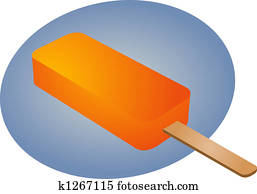 Frozen ice cream treat illustration Frozen ice cream treat illustration