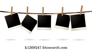 isolated polaroid isolated polaroid