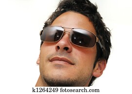 Male model with sunglasses