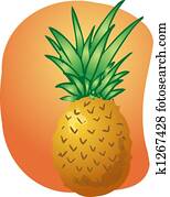 Pineapple fruit illustration Pineapple fruit illustration