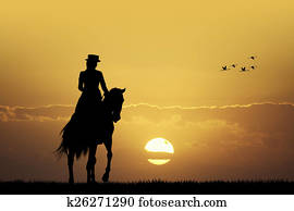 rider on horseback rider on horseback