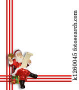 Santa Claus Christmas Border Santa Claus Christmas Border