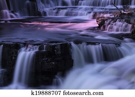 Waterfalls at night Waterfalls at night