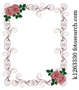 Wedding Invitation Red Roses Wedding Invitation Red Roses
