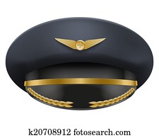 Aviator Peaked cap of the pilot. Isolated on white background. Bitmap copy. Aviator Peaked cap of the pilot. Isolated on white background. Bitmap copy.