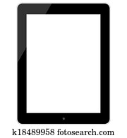 Black Touch Screen Tablet in Ipad style Black Touch Screen Tablet in Ipad style