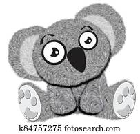 cute baby koala toy cartoon illustration cute baby koala toy cartoon illustration