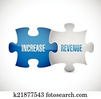 increase revenue puzzle pieces illustration