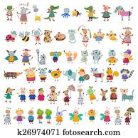 Mega collection of cartoon characte Mega collection of cartoon characte