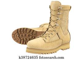 Military boots army, beige Military boots army, beige