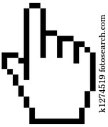 mouse pointer hand mouse pointer hand