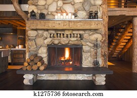 Rustic Fireplace Rustic Fireplace