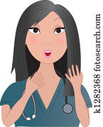 Asian Nurse Talking Asian Nurse Talking