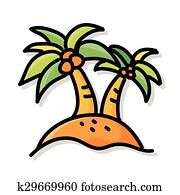 Coconut Tree Clipart | Our Top 1000+ Coconut Tree EPS Images | Fotosearch