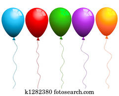 Coloured balloons Coloured balloons