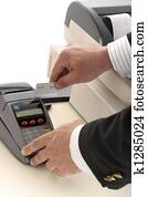 credit or bank card transaction