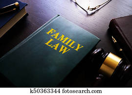 Family law on a table. Family law on a table.