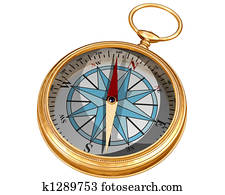 Isolated compass Isolated compass