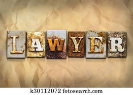 Lawyer Concept Rusted Metal Type Lawyer Concept Rusted Metal Type