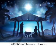 pesebre, natividad, escena navidad