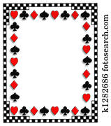 Playing Cards border Poker Playing Cards border Poker