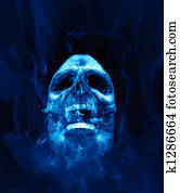 scull blue fire scull blue fire