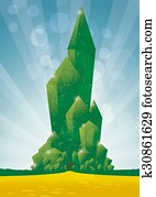 עיר של אזמרגד, צילום מקרוב