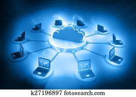 Cloud computing concept Cloud computing concept