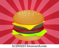 Hamburger illustration Hamburger illustration