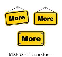 meer, -, gele, tekens