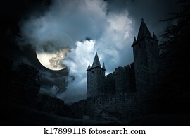 Mysterious medieval castle Mysterious medieval castle