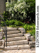 Natural stone steps Natural stone steps
