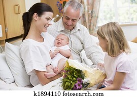 New parents with baby New parents with baby