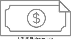 Outline icon - Money Outline icon - Money