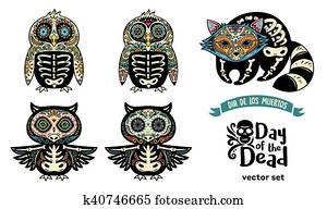 קבע, עם, סוכר, גולגולת, פנגווינים, ינשופים, ו, דביבון