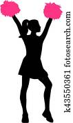 Cheerleading girl Cheerleading girl