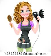Hairstylist Clip Art Our Top 1000 Hairstylist Vectors Fotosearch