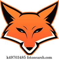 Fox head mascot Fox head mascot