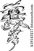 gefahr, tornado, wolke gefahr, tornado, wolke