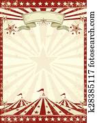 Circus grunge red poster Circus grunge red poster