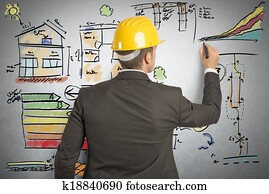 construção, engenheiro