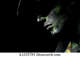 Dark soldier portrait Dark soldier portrait