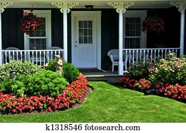 Front yard of a house