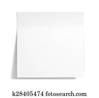 White  sticky note 